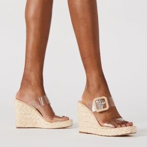 Steve Madden Clear "espadrille"